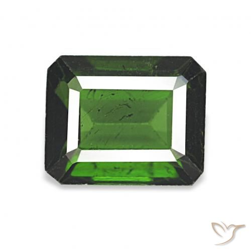 1.77ct Verde scuro Tormalina, Taglio smeraldo, VS
