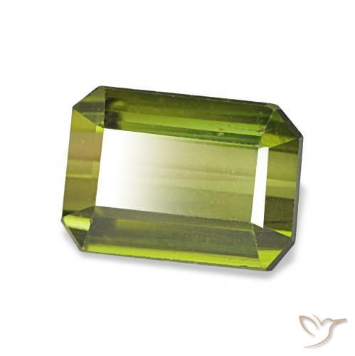 Tormalina Verde chiaro naturale da 2.64 ct, Ottagonale / Taglio smeraldo, VVS-VS
