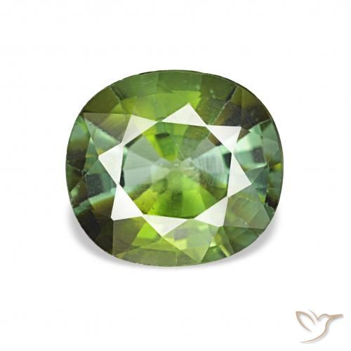 1.44ct Verde medio Tormalina, Cuscino, VS