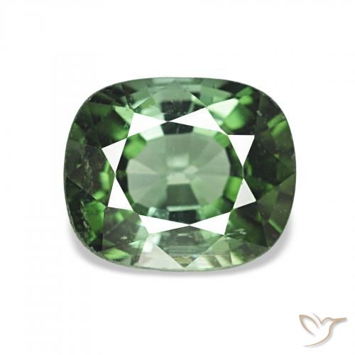 2.02ct Verde scuro Tormalina, Cuscino, VVS-VS