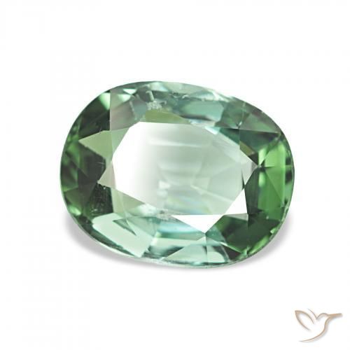 Tormalina Verde chiaro naturale da 1.71 ct, Cuscino, VVS-VS