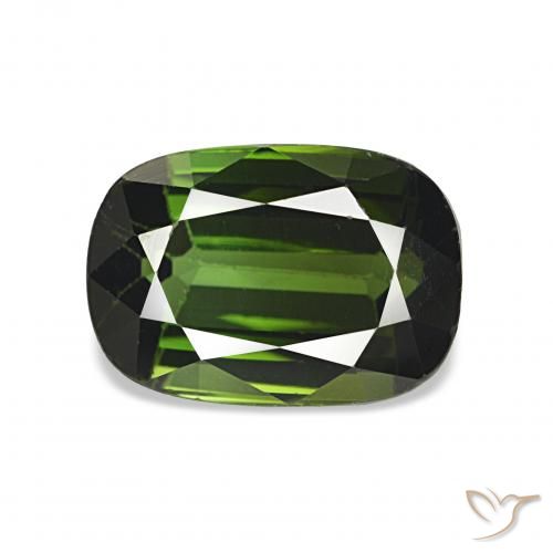 2.47ct Verde profondo della foresta Tormalina, Cuscino, VS