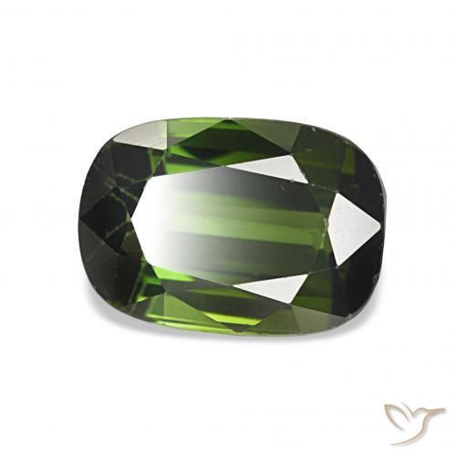 Tormalina Verde profondo della foresta naturale da 2.47 ct, Cuscino, VS