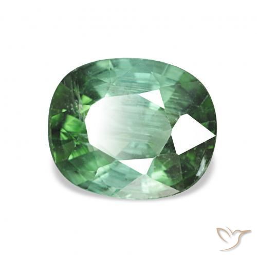 Tormalina Verde chiaro naturale da 1.53 ct, Cuscino, VS