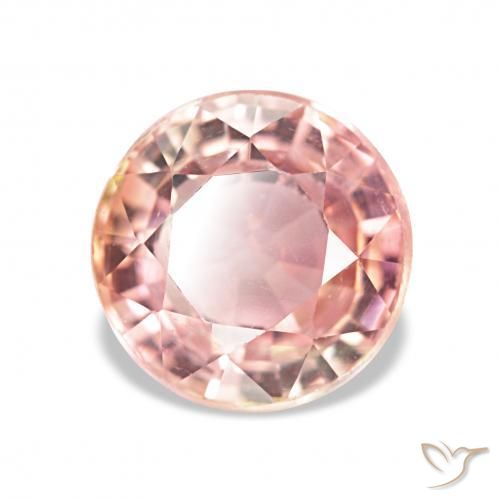 Tormalina Rosa chiaro naturale da 2.06 ct, Rotondo, VS