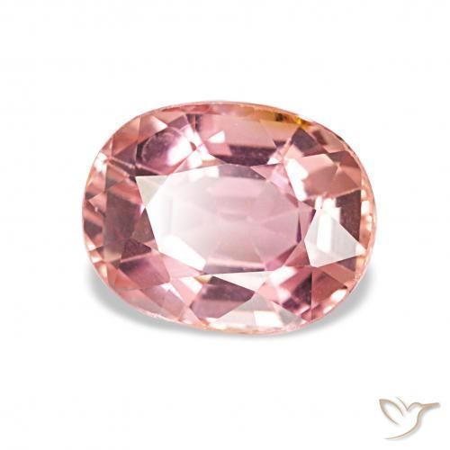 Tormalina Rosa gomma da masticare naturale da 1.45 ct, Cuscino, VS