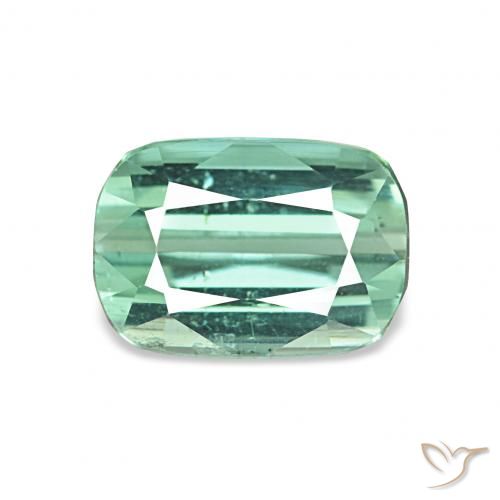 1.75ct Verde bluastro chiaro Tormalina, Cuscino, VS
