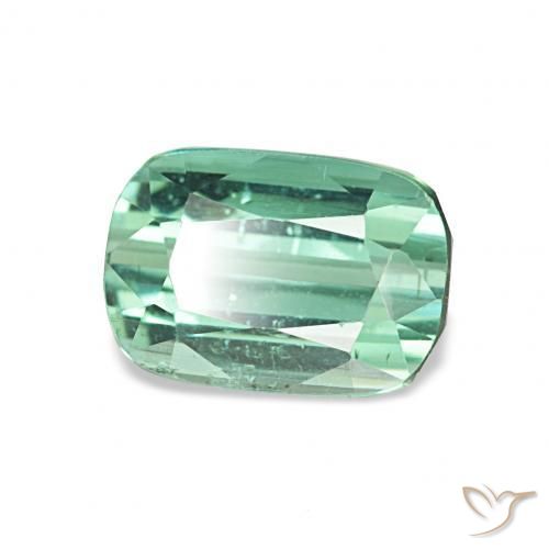 Tormalina Verde bluastro chiaro naturale da 1.75 ct, Cuscino, VS