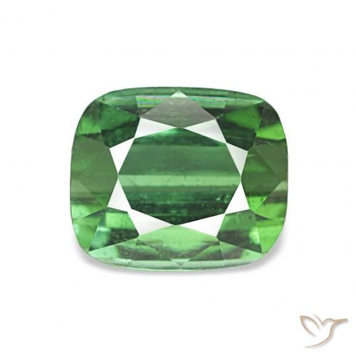 2.00ct Verde Tormalina, Cuscino, VS