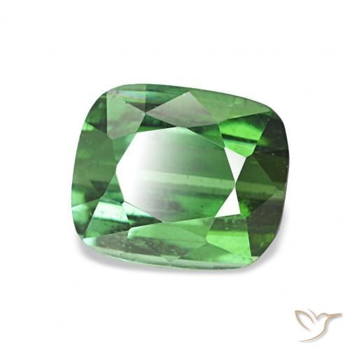 Tormalina Verde naturale da 2.00 ct, Cuscino, VS