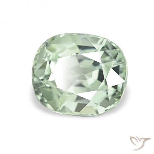 Tormalina Verde chiaro naturale da 1.64 ct, Cuscino, VVS