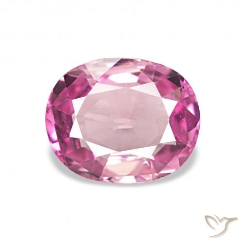 1.12ct Rosa intenso Tormalina, Ovale, VVS