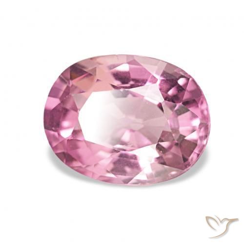 Tormalina Rosa gomma da masticare naturale da 1.40 ct, Ovale, VVS