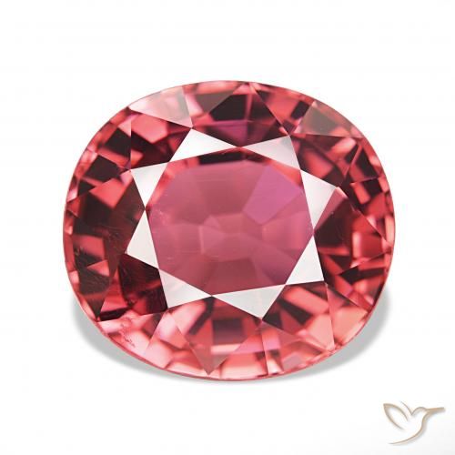 7.63ct Rosa intenso intenso Tormalina Pietre preziose, Ovale, IF