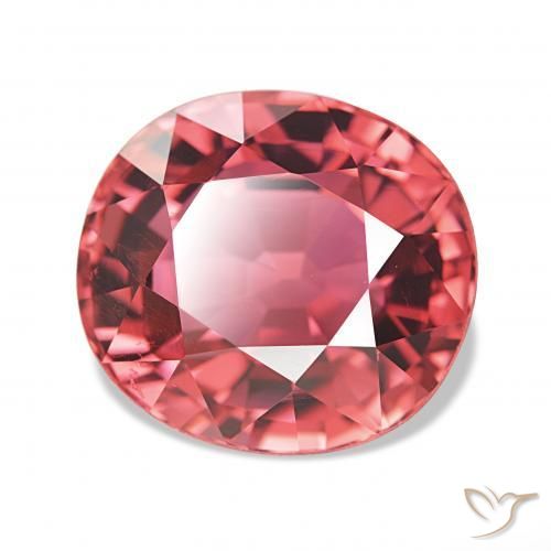 Tormalina Rosa intenso intenso naturale da 7.63 ct, Ovale, IF