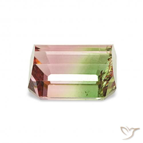 Tormalina Colo anguria naturale da 1.65 ct, Ottagonale / Taglio smeraldo, VS
