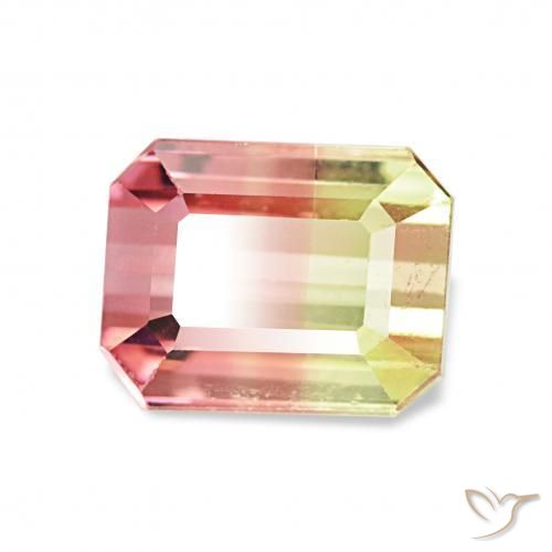 Tormalina Colo anguria naturale da 1.72 ct, Ottagonale / Taglio smeraldo, VS