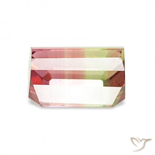 Tormalina Colo anguria naturale da 1.72 ct, Ottagonale / Taglio smeraldo, VS