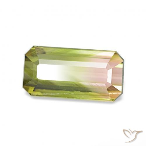 Tormalina Colo anguria naturale da 1.06 ct, Ottagonale / Taglio smeraldo, VS