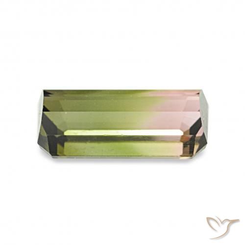 Tormalina Colo anguria naturale da 1.06 ct, Ottagonale / Taglio smeraldo, VS
