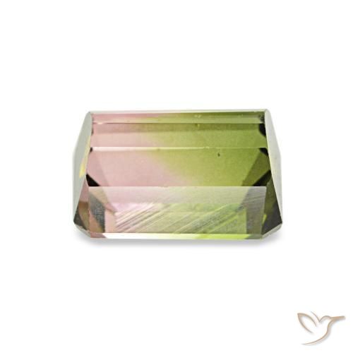 Tormalina Colo anguria naturale da 0.93 ct, Ottagonale / Taglio smeraldo, VS