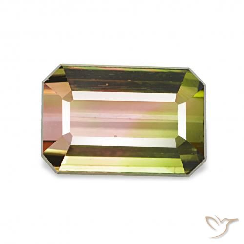 1.72ct Colo anguria Tormalina, Taglio smeraldo, VVS-VS