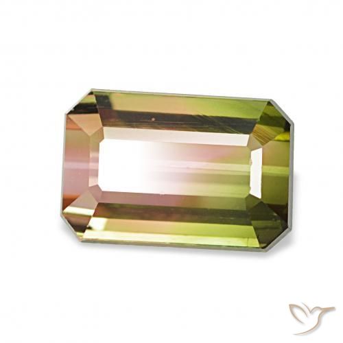 Tormalina Colo anguria naturale da 1.72 ct, Ottagonale / Taglio smeraldo, VVS-VS