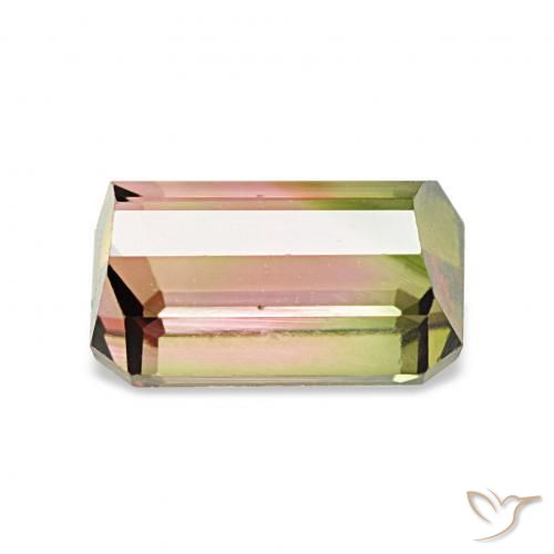 Tormalina Colo anguria naturale da 1.72 ct, Ottagonale / Taglio smeraldo, VVS-VS