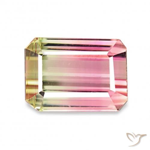 1.73ct Colo anguria Tormalina, Taglio smeraldo, VVS-VS