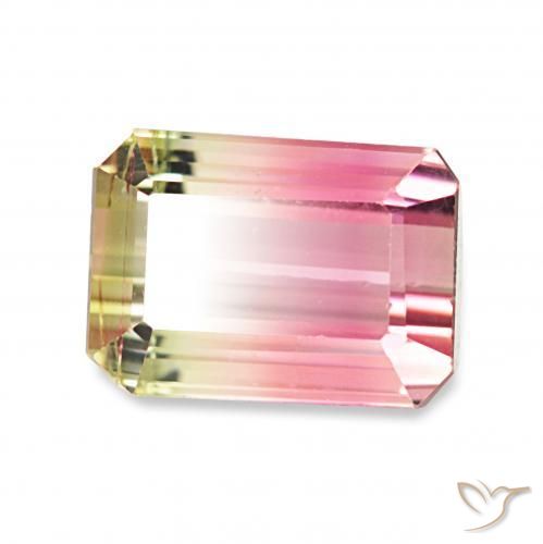 Tormalina Colo anguria naturale da 1.73 ct, Ottagonale / Taglio smeraldo, VVS-VS