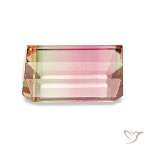 Tormalina Colo anguria naturale da 1.73 ct, Ottagonale / Taglio smeraldo, VVS-VS
