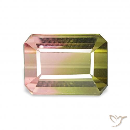 1.63ct Colo anguria Tormalina, Taglio smeraldo, VVS-VS