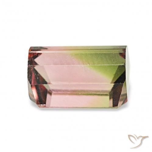 Tormalina Colo anguria naturale da 1.63 ct, Ottagonale / Taglio smeraldo, VVS-VS