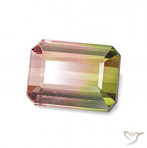 Tormalina Colo anguria naturale da 1.26 ct, Ottagonale / Taglio smeraldo, VVS-VS