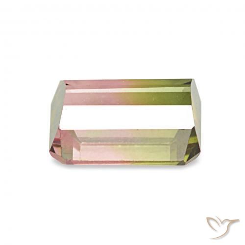 Tormalina Colo anguria naturale da 1.26 ct, Ottagonale / Taglio smeraldo, VVS-VS