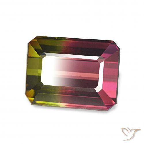 Tormalina Colo anguria naturale da 1.87 ct, Ottagonale / Taglio smeraldo, VVS