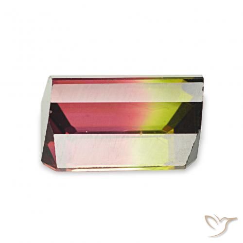 Tormalina Colo anguria naturale da 1.87 ct, Ottagonale / Taglio smeraldo, VVS