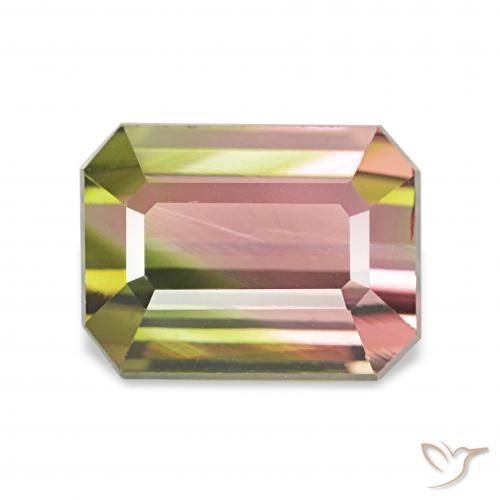 2.45ct Colo anguria Tormalina, Taglio smeraldo, VVS