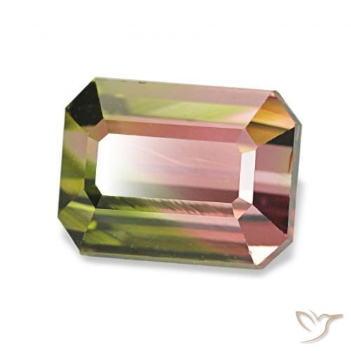 Tormalina Colo anguria naturale da 2.45 ct, Ottagonale / Taglio smeraldo, VVS