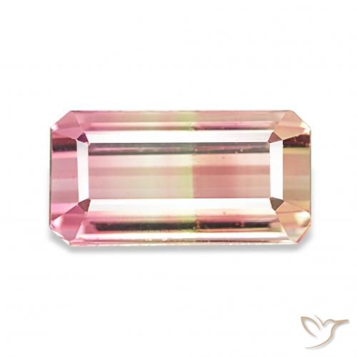 2.30ct Colo anguria Tormalina, Taglio smeraldo, VVS