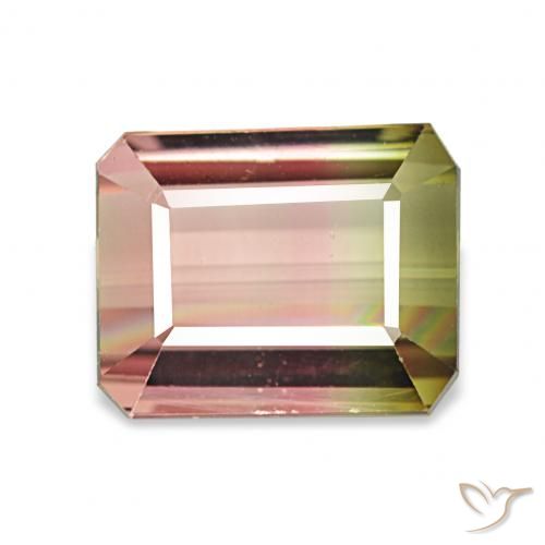 2.77ct Colo anguria Tormalina, Taglio smeraldo, VVS
