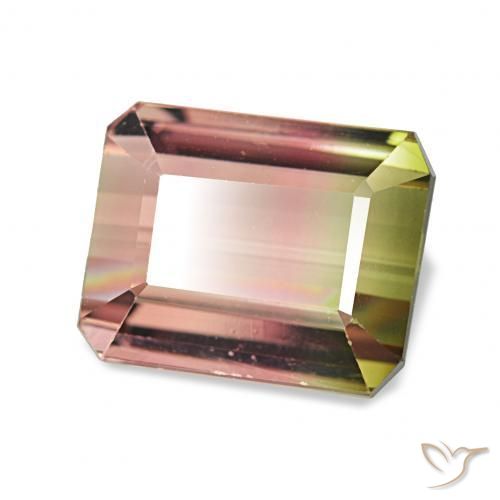 Tormalina Colo anguria naturale da 2.77 ct, Ottagonale / Taglio smeraldo, VVS