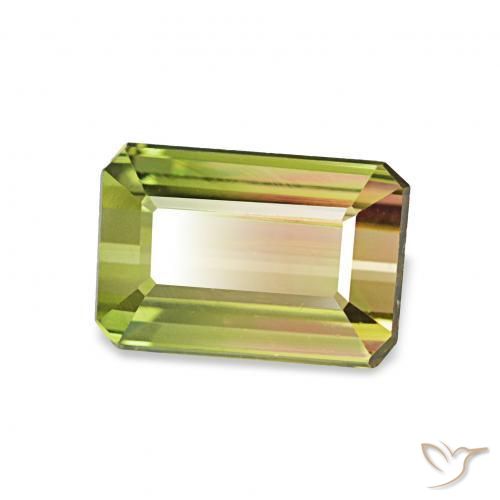 Tormalina Colo anguria naturale da 1.32 ct, Ottagonale / Taglio smeraldo, VVS