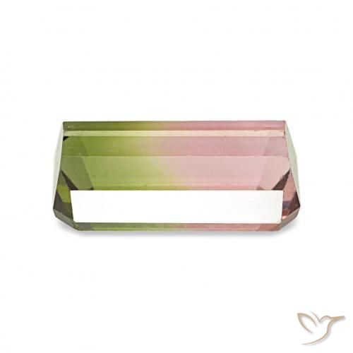 Tormalina Colo anguria naturale da 1.48 ct, Ottagonale / Taglio smeraldo, VVS