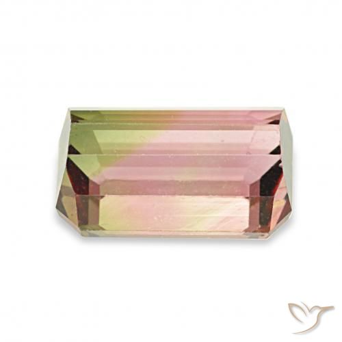 Tormalina Colo anguria naturale da 1.73 ct, Ottagonale / Taglio smeraldo, VVS