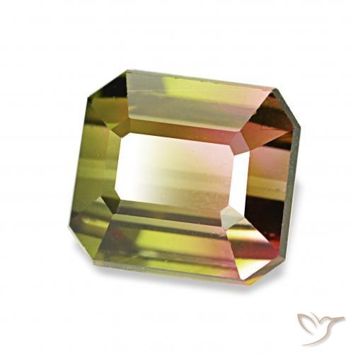 Tormalina Colo anguria naturale da 2.20 ct, Ottagonale / Taglio smeraldo, VVS