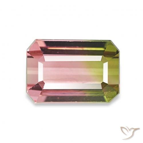 1.76ct Colo anguria Tormalina, Taglio smeraldo, VVS