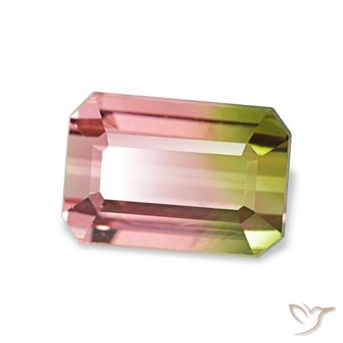 Tormalina Colo anguria naturale da 1.76 ct, Ottagonale / Taglio smeraldo, VVS