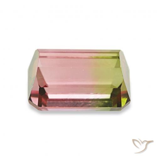 Tormalina Colo anguria naturale da 1.76 ct, Ottagonale / Taglio smeraldo, VVS