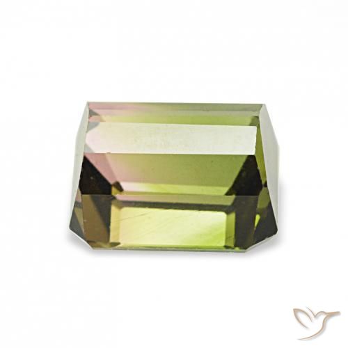Tormalina Colo anguria naturale da 1.26 ct, Ottagonale / Taglio smeraldo, VVS